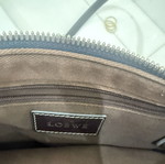 Loewe shoulder bag with detachable wallet and storage pouch, blue and grey