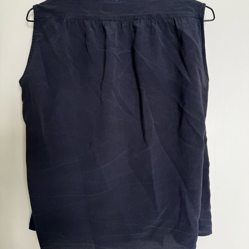 Max Mara silk blouse size EU 38 like new, blue with lace