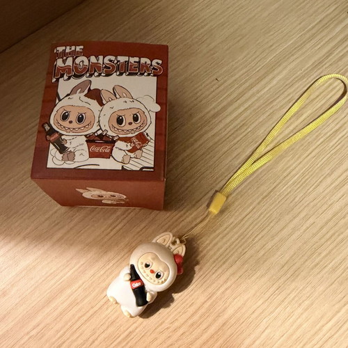 Labubu Coca Cola figure keychain