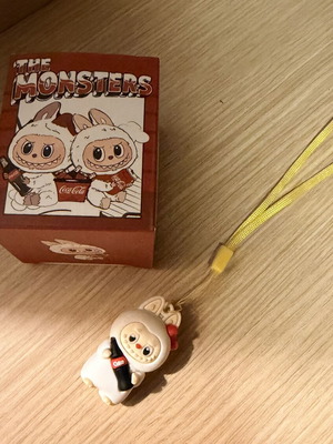 Labubu Coca Cola figure keychain
