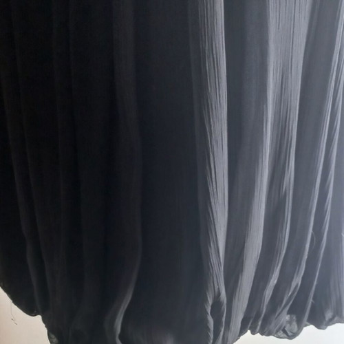 Black evening dress like new, size S with embroidered rhinestones