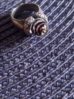 Silver ring vintage heavy, beautiful