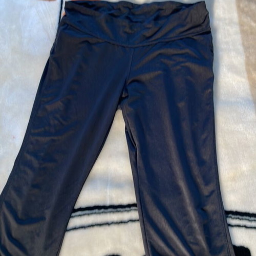 Capri elastic leggings L used with zip pocket black