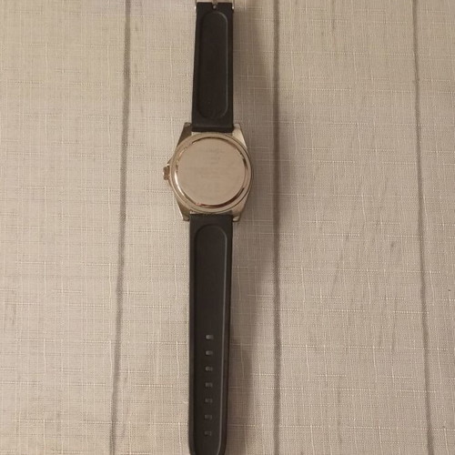 Auriol Quartz wristwatch used, waterproof, black, 35 mm