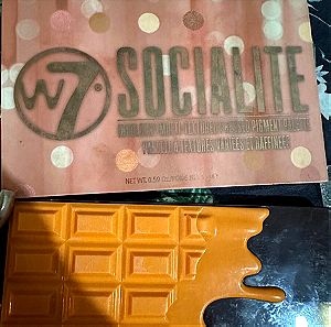 W7 socialite & make up revolution chocolate bar