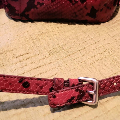 Zara belt bag like new, snake effect with studs and zipper