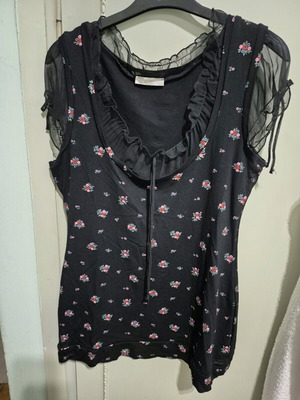 Promod blouse large black like new