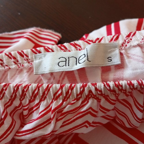 Anel dress cool, red and white, size small, loose fit