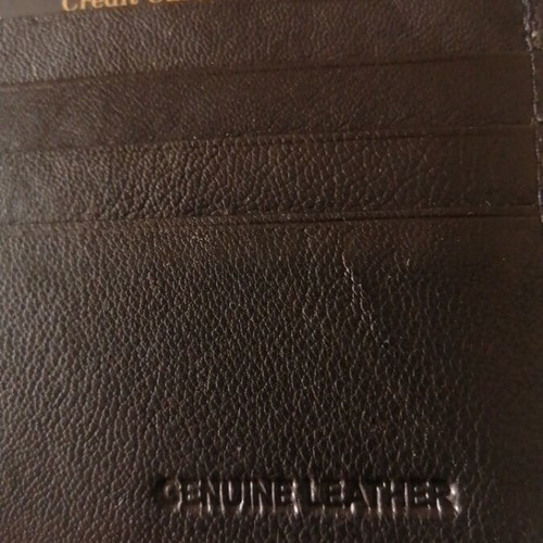 Diplomat leather card holder new with RFID and clip closure