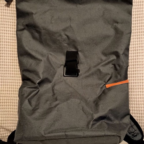 Mcan backpack bag gray with orange details like new