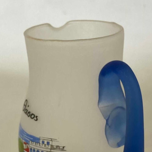 Vintage souvenir pitcher used from Thasos island 13x9x6