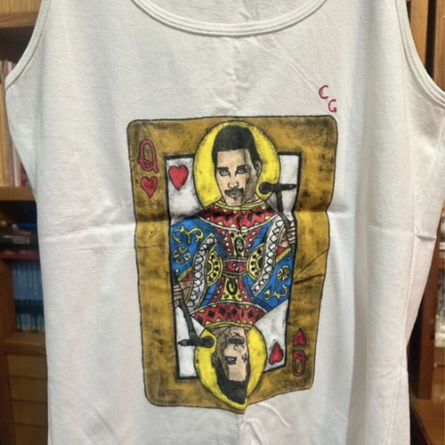 Freddie Mercury (Queen) tank top like new, handmade