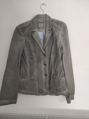 Women's gray jacket with vintage effect, new, size M