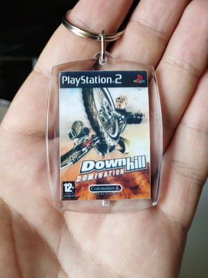 Downhill Dominator PS2 acrylic keychain