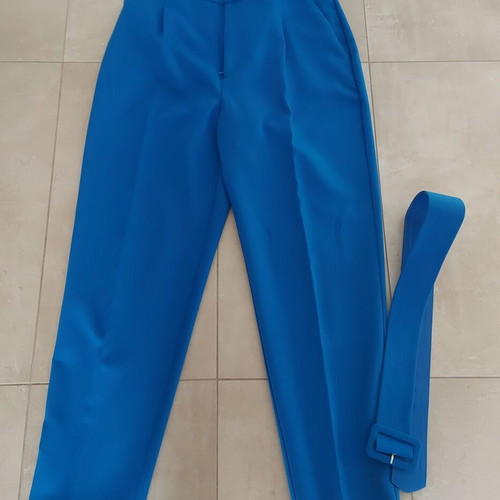 Zara fabric office trousers like new, blue, size L