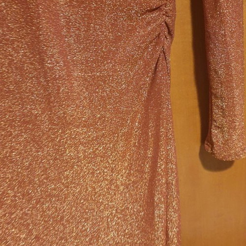 Dress new gold terracotta metallic, size L
