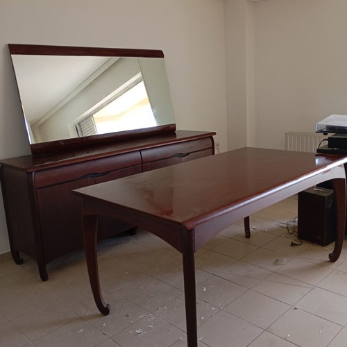 Living room furniture like new, solid cherry wood