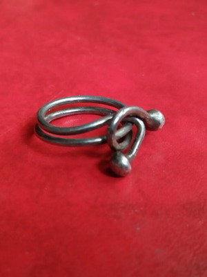 Silver ring 925 used, old design