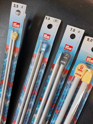 Prym knitting needles set no 3.5, 5.5, 7 and 9 new