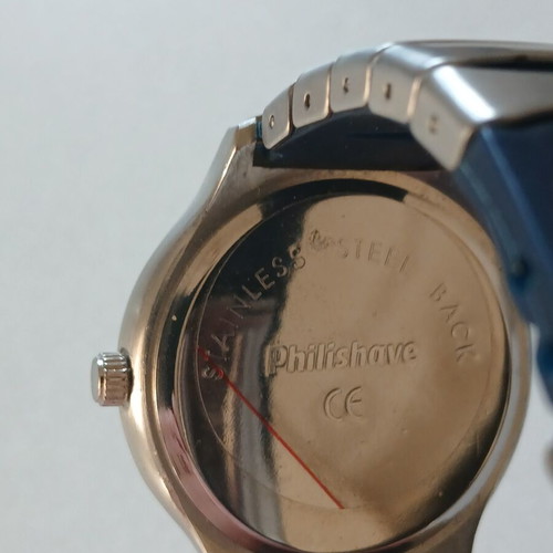 Philishave Sensotec Vintage Watch like new, black and silver