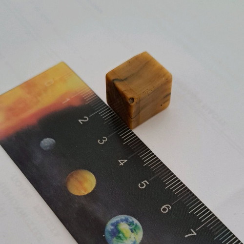 Tiger's eye semi-precious stone in rare shape like new