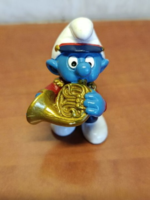 Smurf Musician figure Peyo Schleich 2001 like new