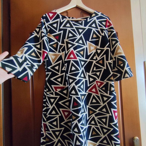 Blouse dress with geometric shapes like new
