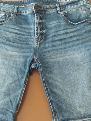 Funky Buddha men's denim shorts W38 slim fit, medium blue