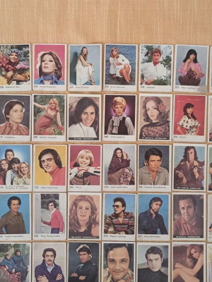 Κάρτες της Μελό μεταχειρισμένες, 108 τεμάχια, Έλληνες και ξένοι καλλιτέχνες