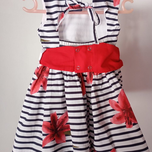 Miss Ebito floral striped dress 1Y like new