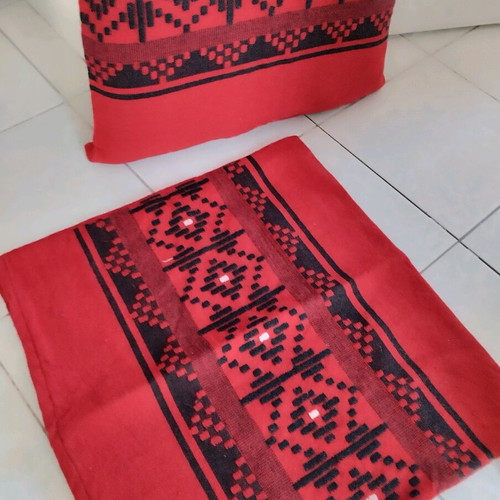 Woven pillowcases new, set of 2, 55x50 cm