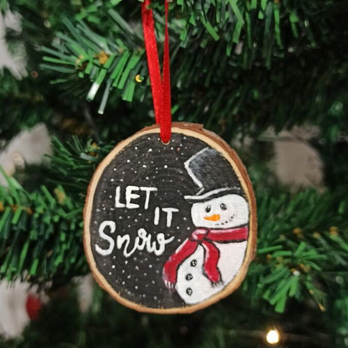 Handmade wooden ornament new