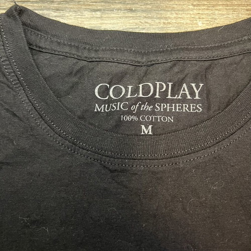 Coldplay World Tour 2023 T-shirt used, size M, black