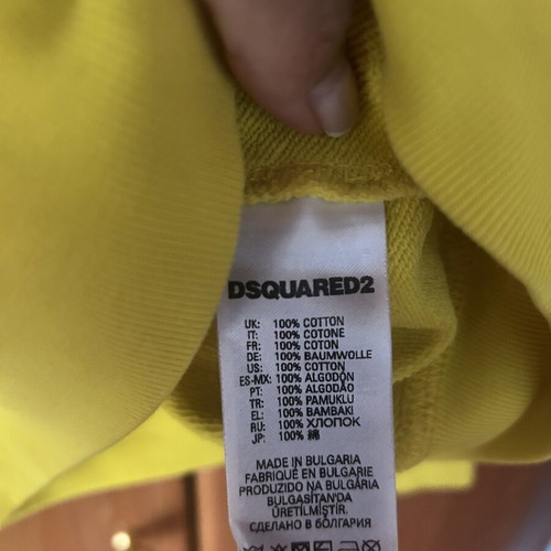 Dsquared2 Hoodie Kids 4 Years Old Like New Yellow
