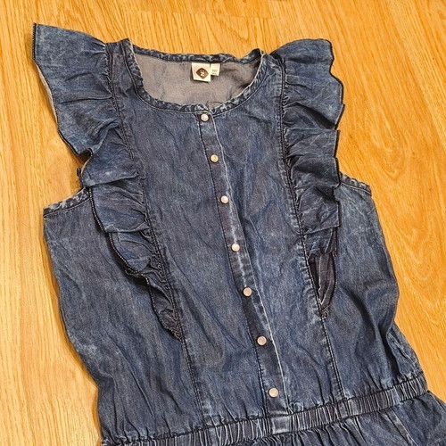 Z Girls Denim Dress Blue Cotton Size 10 Used