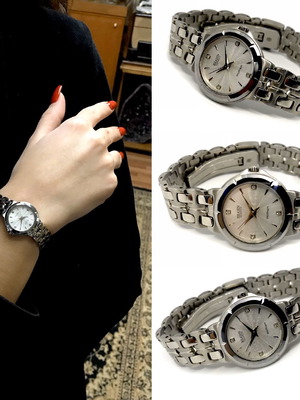 Elgin women's watch new, waterproof, stainless steel with sapphire