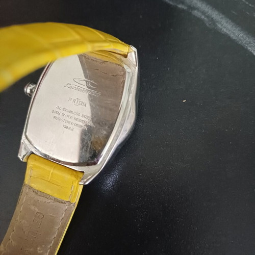 Chronotech Prisma women's wristwatch, used, yellow strap