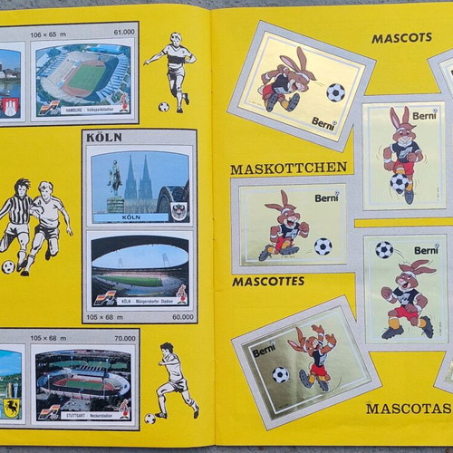 Euro 88 Panini sticker album like new