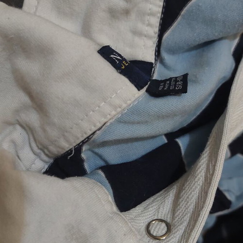 Nautica kids polo shirt used, size 8-10 years, white and blue