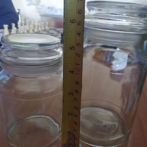 Glass jars for coffee, sugar, etc. (price per piece)