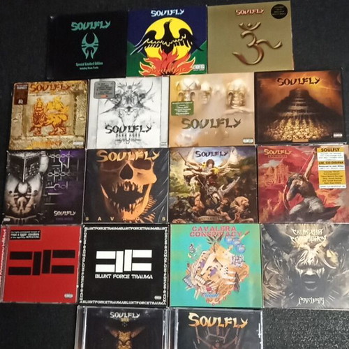 Soulfly and Cavalera Conspiracy CD collection 17 albums like new