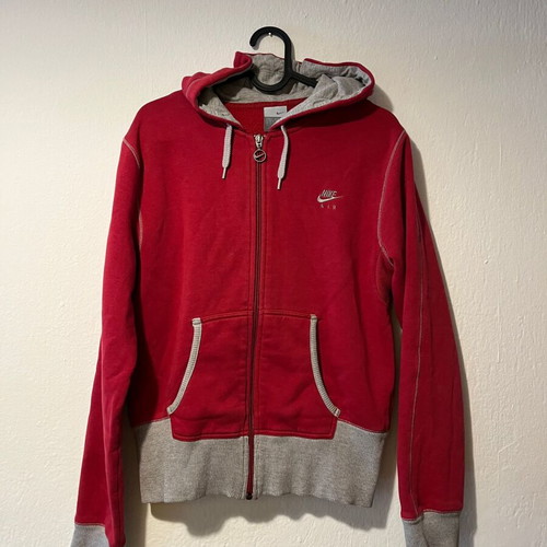 Nike Air Full-Zip Women Hoodie used, size M, gray and red