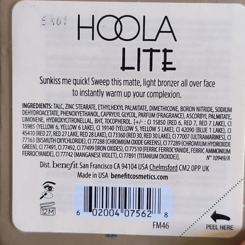 Benefit Hoola Lite matte bronzer, full size 8g
