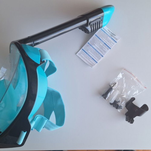Full Face Snorkeling Mask like new with GoPro mount