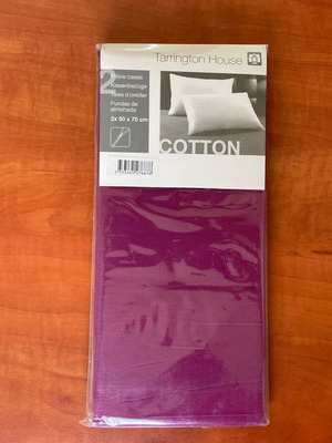 Tarrington House pillowcases 50x70cm set of 2 new cotton