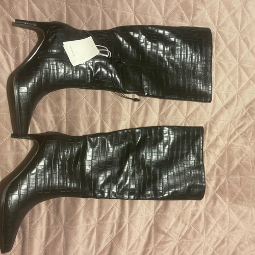 Reserved black high boots new size 38