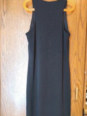 Black dress Pink Woman like new, elegant fit with subtle shine