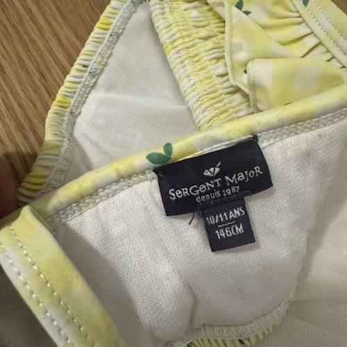 Sergent Major bikini top like new, yellow, size 146 cm