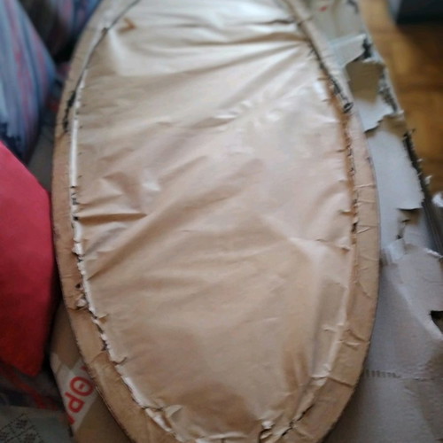 Oval mirror used with gold frame, 1980s, 1.45x58 cm