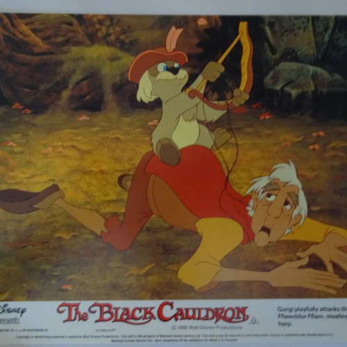 Disney The Black Cauldron authentic movie photos set of 6, like new